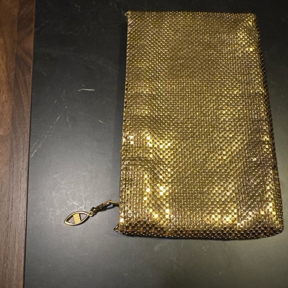 Shimmering Gold Mesh Wristlet - Picture 2 of 5
